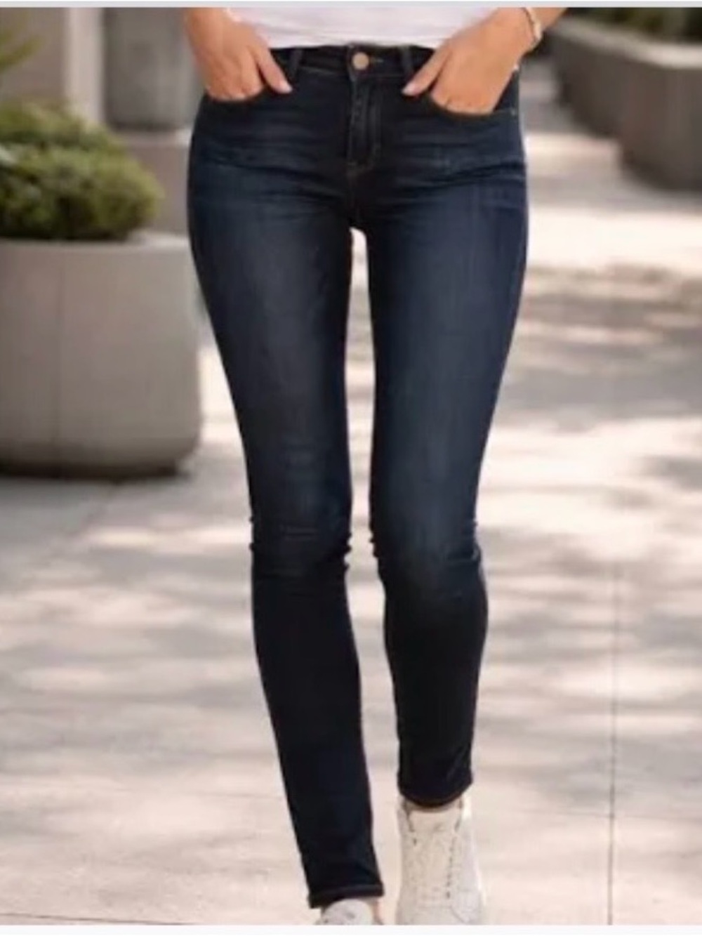NWT Lucky Brand Dark Wash power stretch  indigo lane ankle jeans sz 2